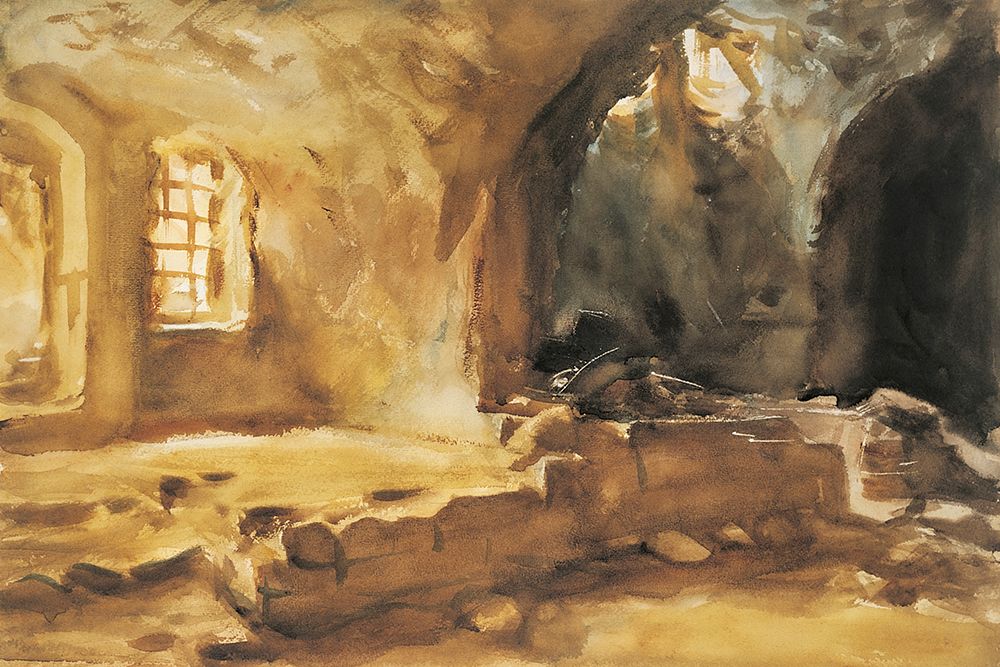 Ruined Cellar Arras art print by John Singer Sargent for $57.95 CAD