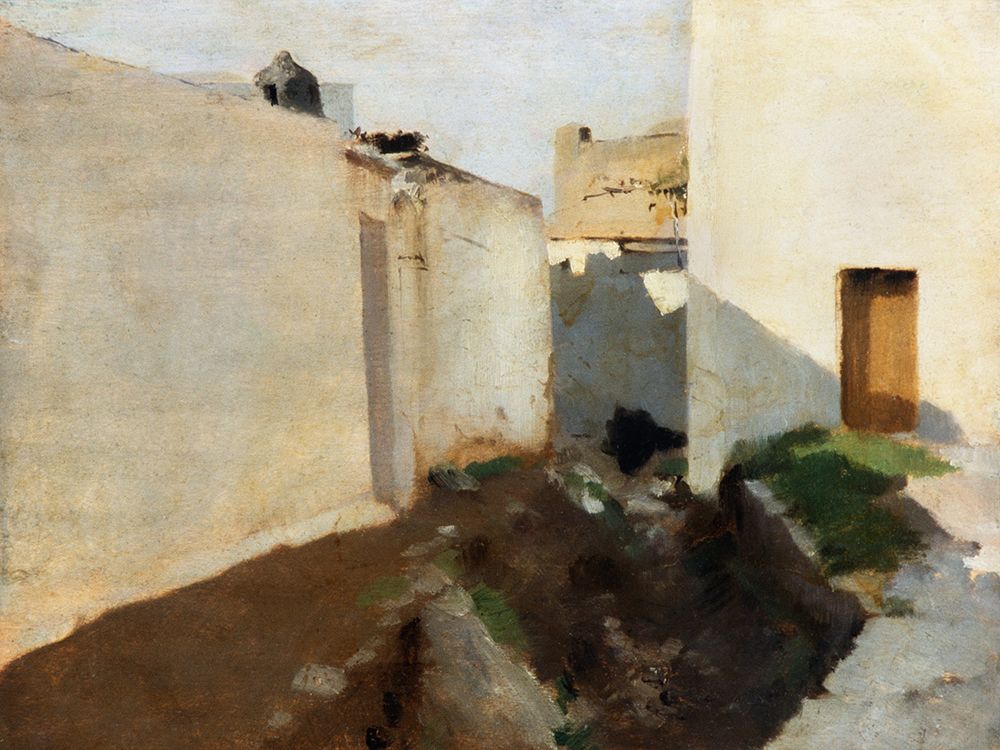 White Walls in Sunlight-Morocco art print by John Singer Sargent for $57.95 CAD