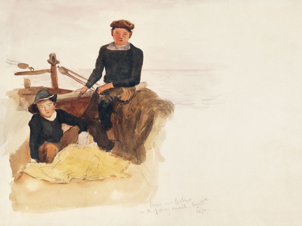 Oscar and Bobino on the Fishing Smack art print by John Singer Sargent for $57.95 CAD