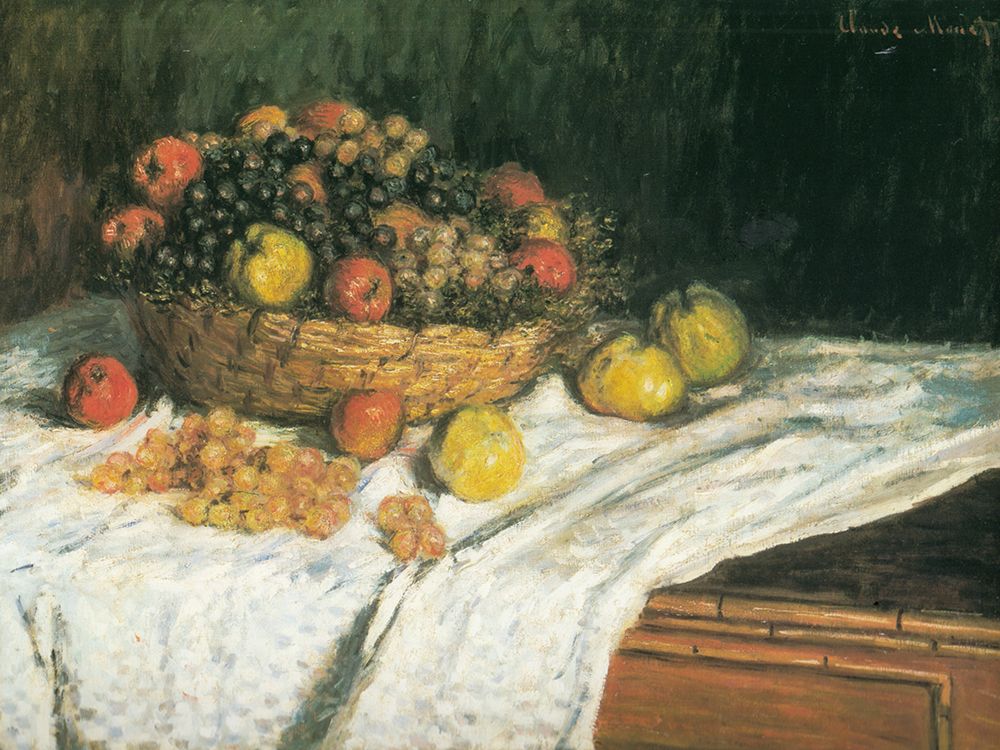 Apples and Grapes 1879 art print by Claude Monet for $57.95 CAD