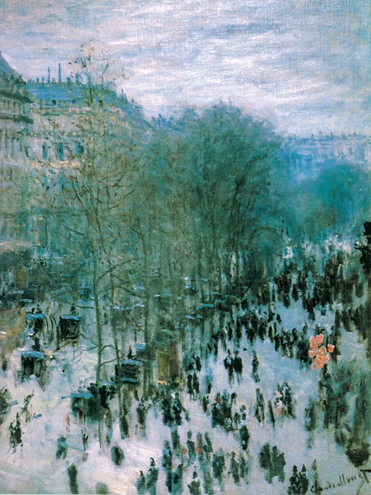 Boulevard des Capucines 1873 art print by Claude Monet for $57.95 CAD