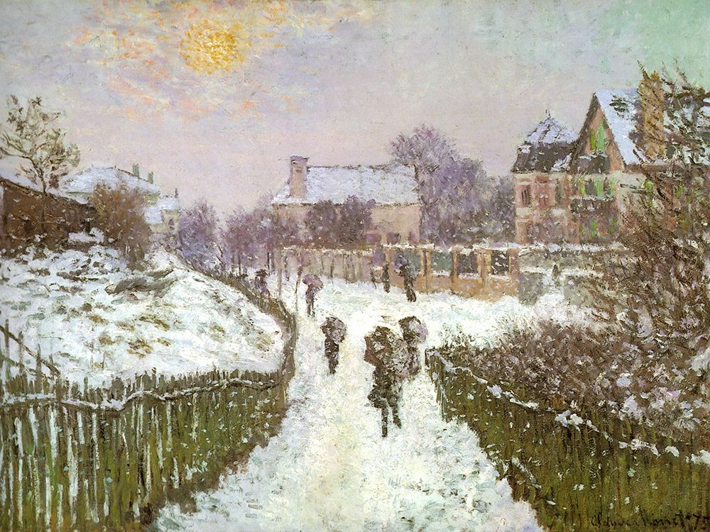 Boulevard St Denis-Argenteuil 1875 art print by Claude Monet for $57.95 CAD