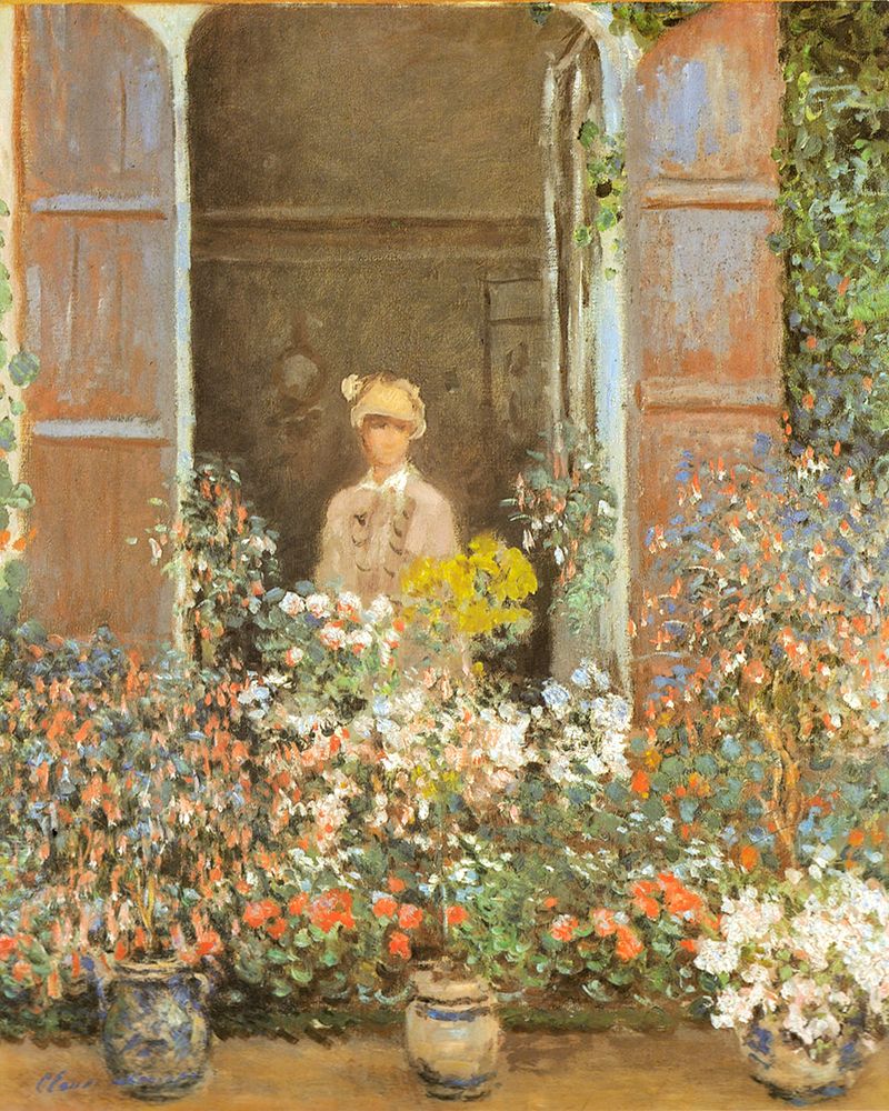 Camille at window-Argenteuil 1873 art print by Claude Monet for $57.95 CAD