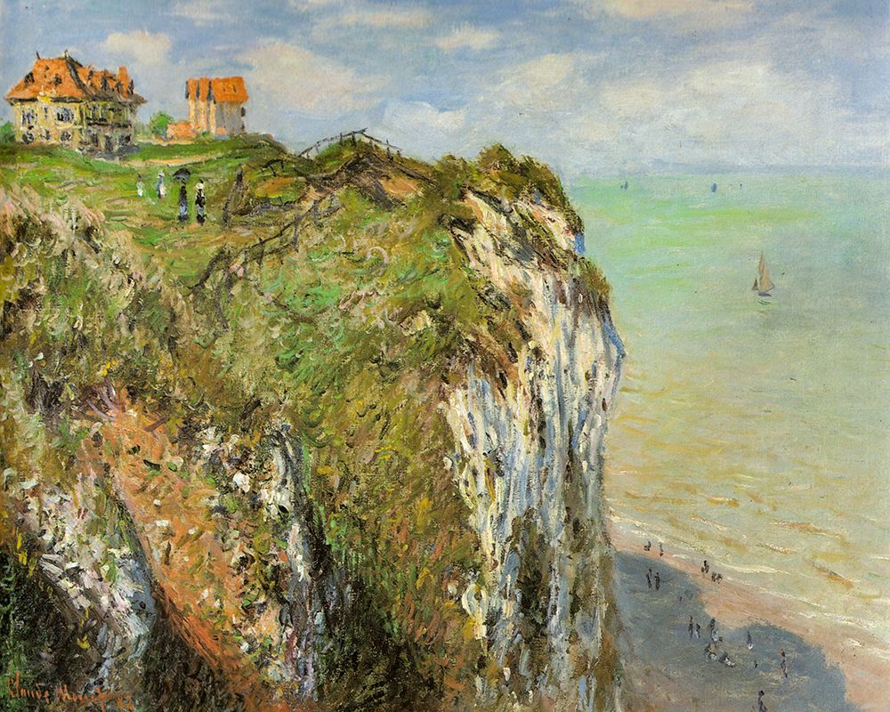 Cliffs at Dieppe 1882 art print by Claude Monet for $57.95 CAD