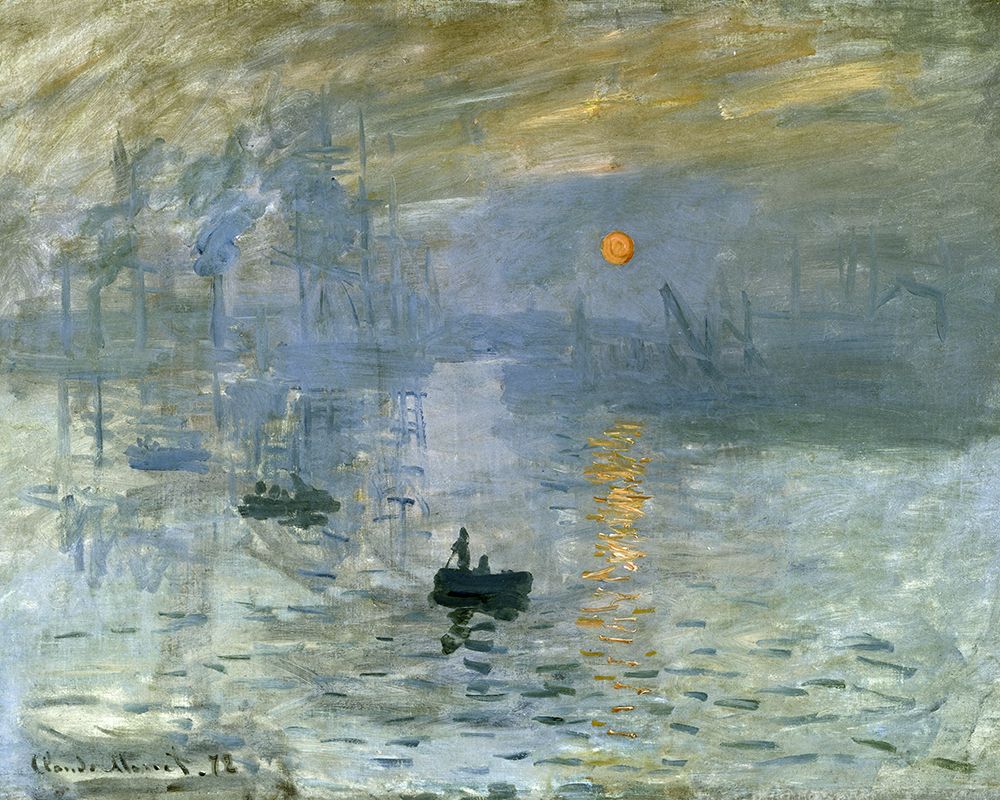 Impression-Sunrise 1872 art print by Claude Monet for $57.95 CAD