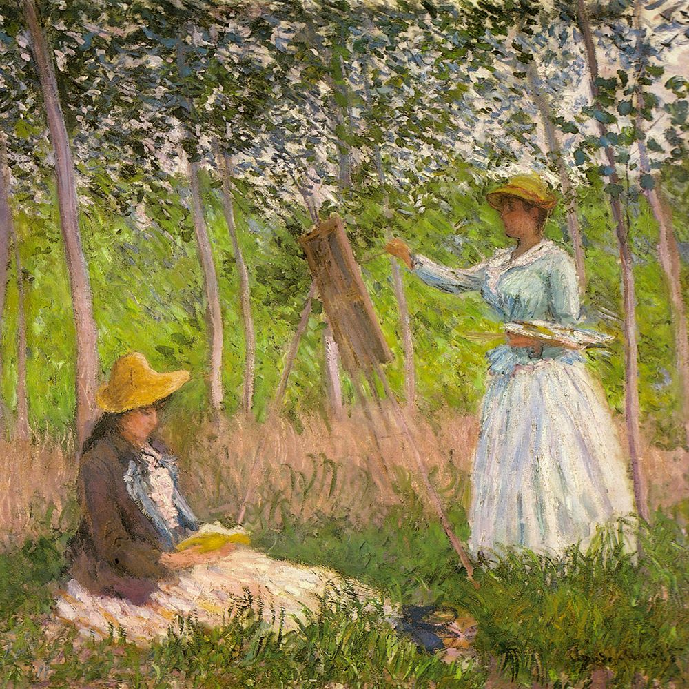 In the woods at Giverny 1887 art print by Claude Monet for $57.95 CAD