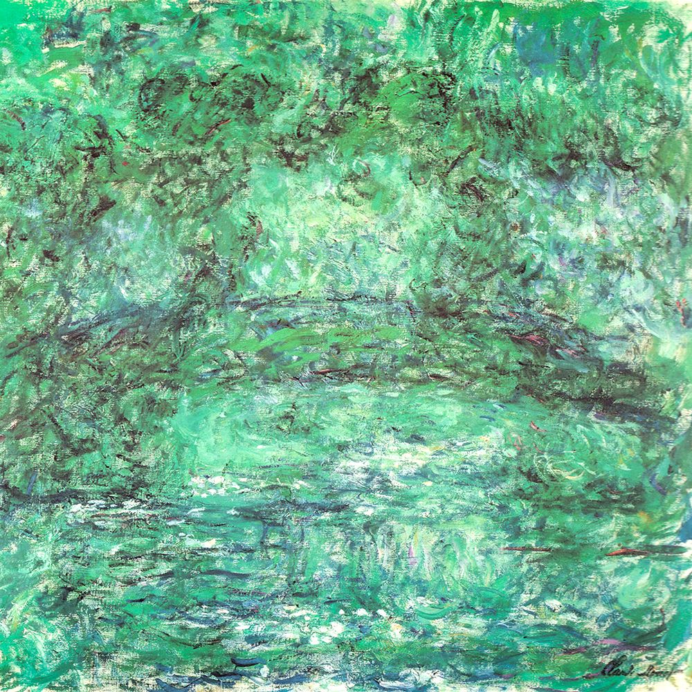Japanese bridge green 1918 art print by Claude Monet for $57.95 CAD