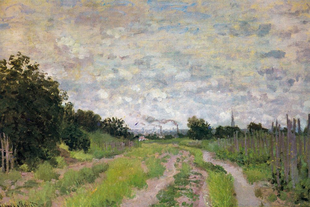 Path through the Vineyards 1872 art print by Claude Monet for $57.95 CAD