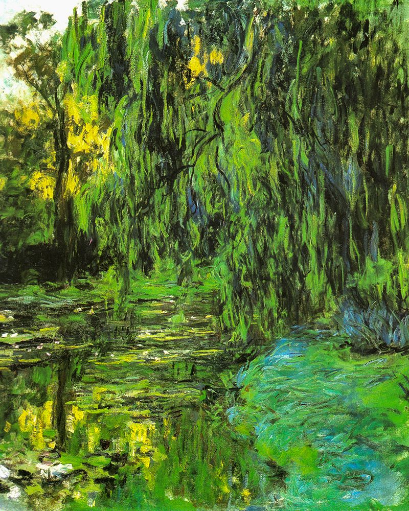Pond with Willow Tree 1918 art print by Claude Monet for $57.95 CAD