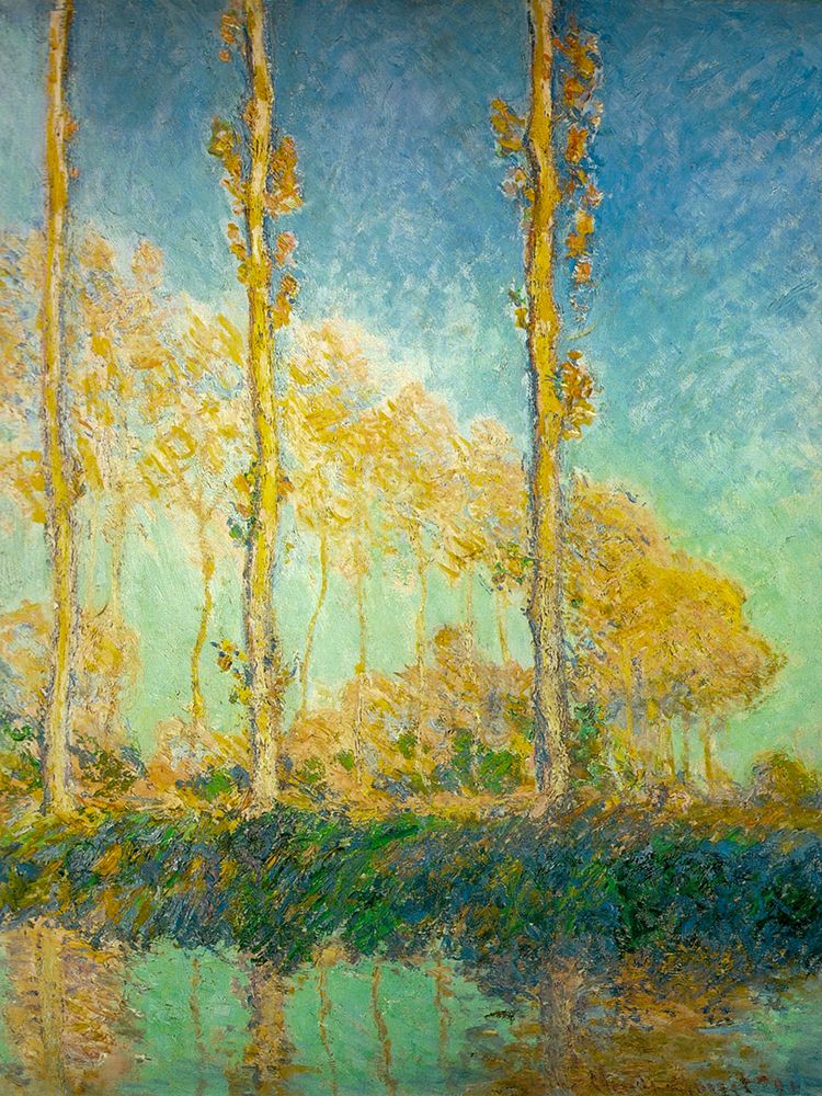 Poplars 1891 art print by Claude Monet for $57.95 CAD