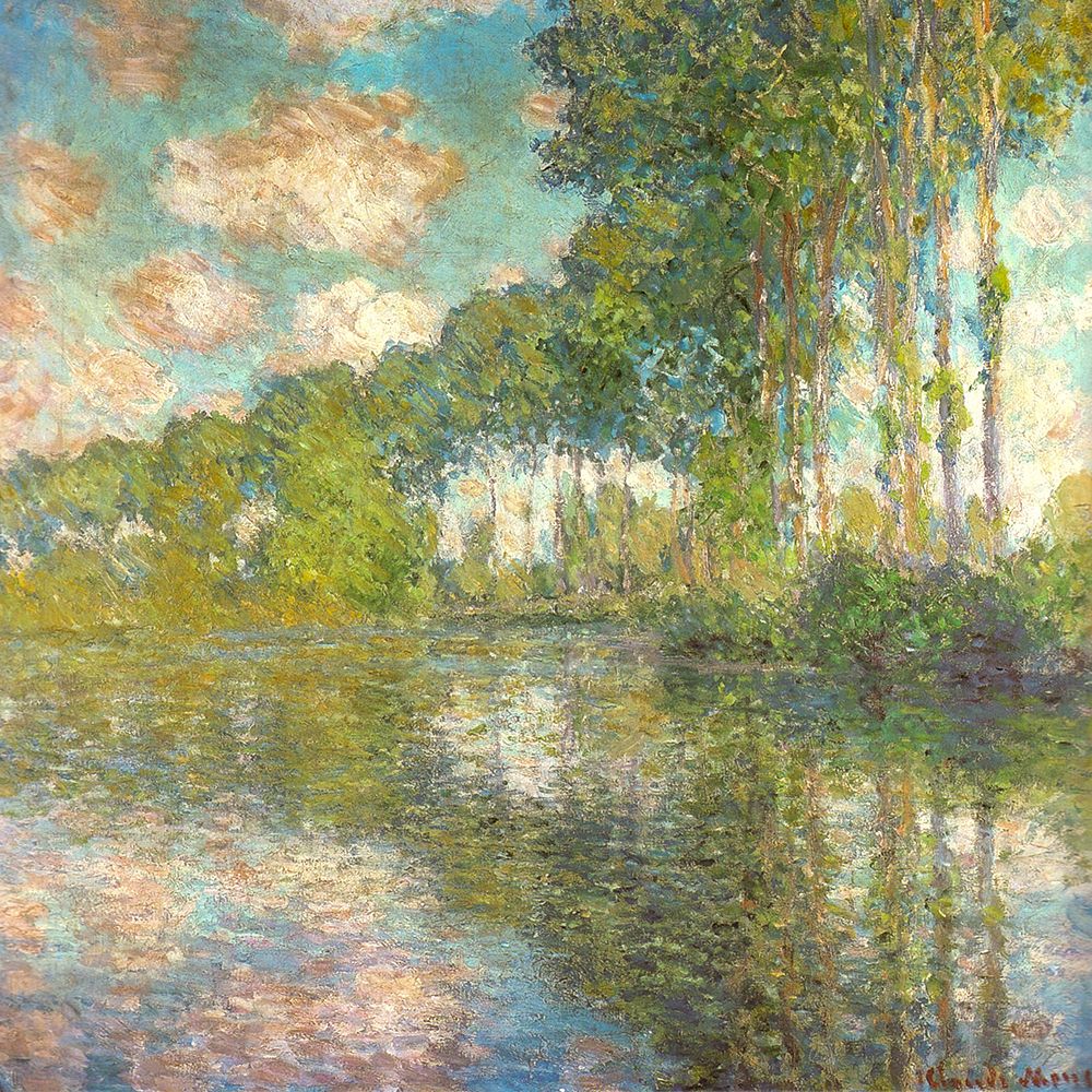 Poplars on the Epte 1891 art print by Claude Monet for $57.95 CAD