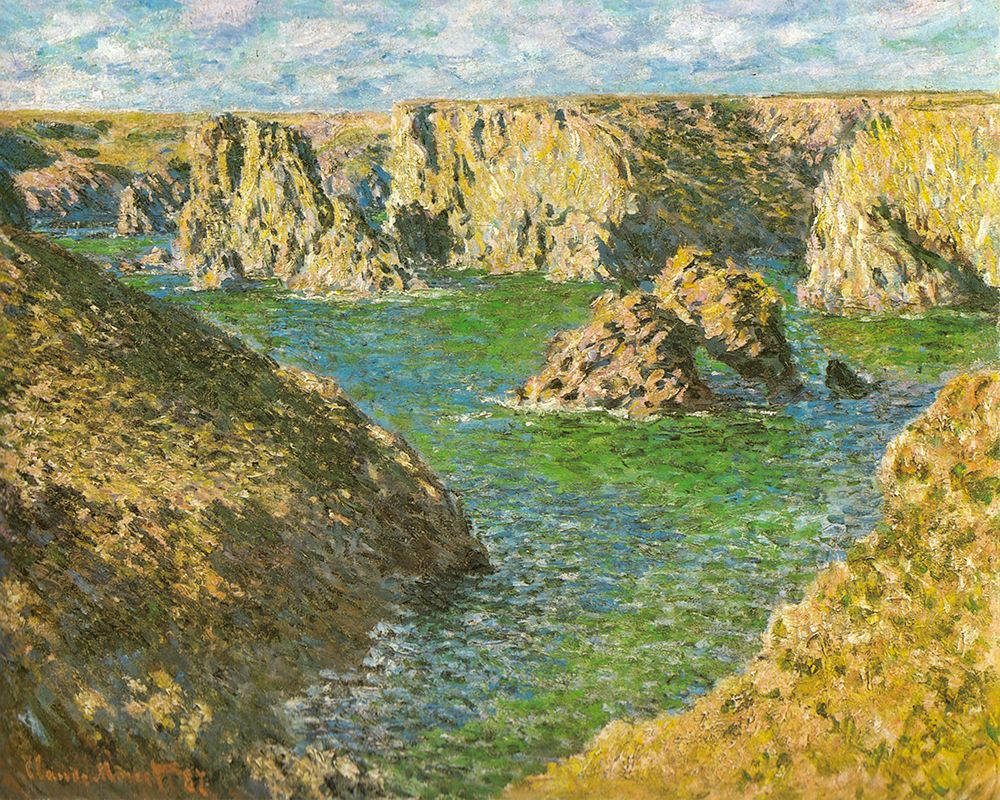 Port Donnant-Belle-Ile 1887 art print by Claude Monet for $57.95 CAD