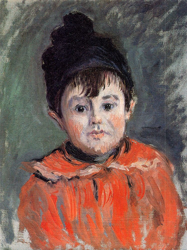 Portrait of Michel in pom-pom hat 1880 art print by Claude Monet for $57.95 CAD