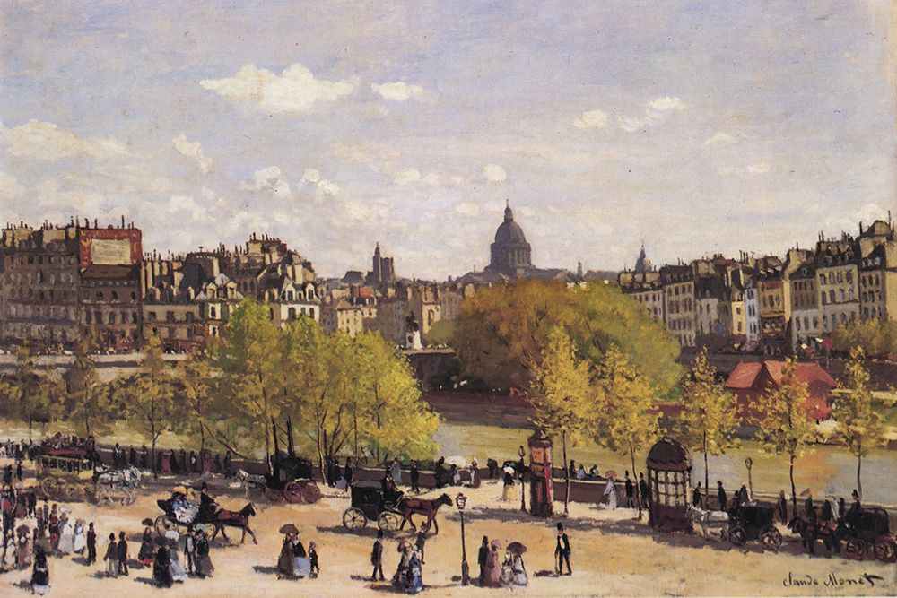 Quai du Louvre 1867 art print by Claude Monet for $57.95 CAD