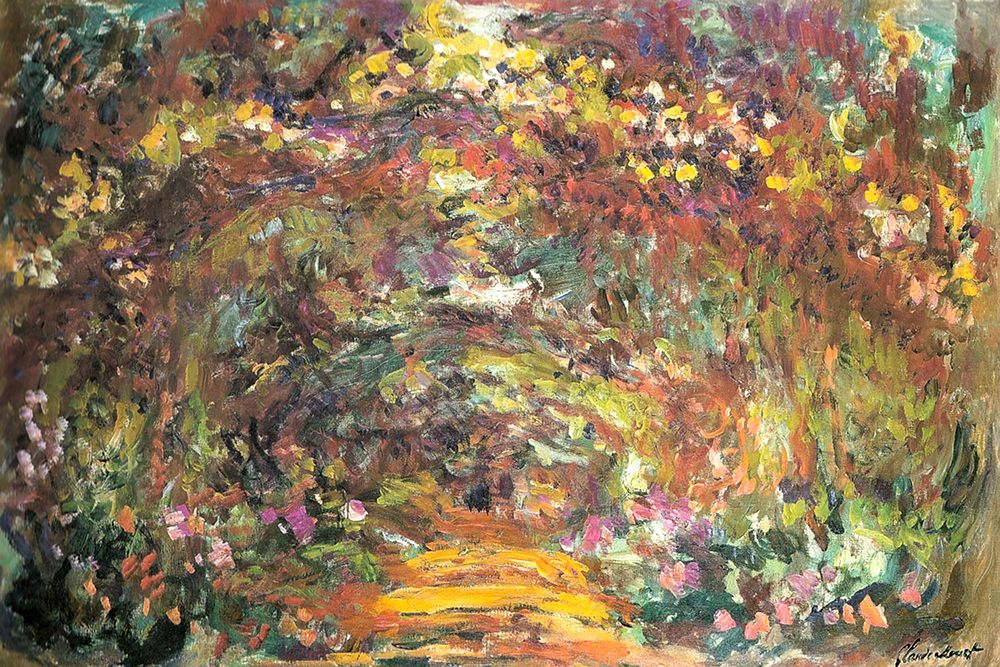 Rose trellises 1922 art print by Claude Monet for $57.95 CAD