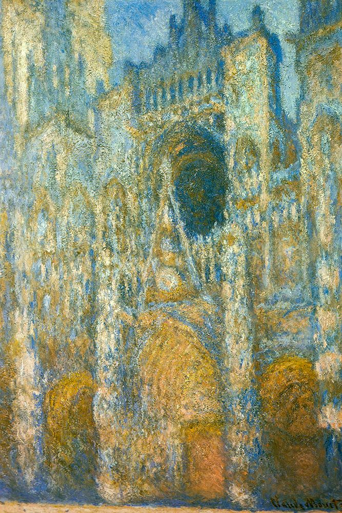 Rouen Cathedral at dawn 1894 art print by Claude Monet for $57.95 CAD