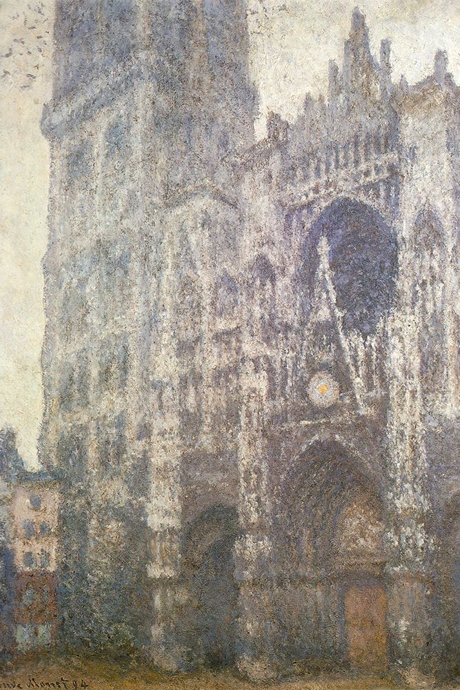Rouen Cathedral facade 1894 art print by Claude Monet for $57.95 CAD