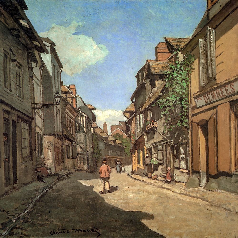 Rue de la Bavolle-Honfleur 1864 art print by Claude Monet for $57.95 CAD