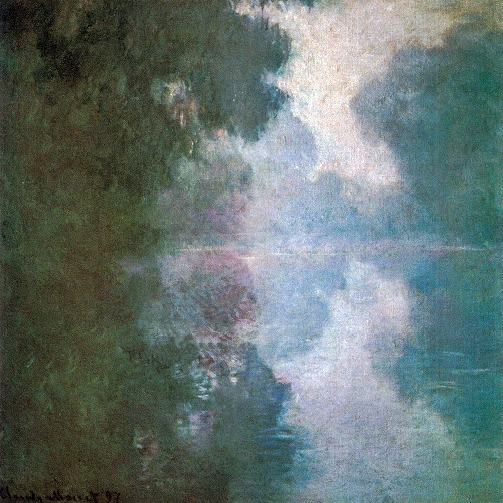 Seine-morning mists 1897 art print by Claude Monet for $57.95 CAD