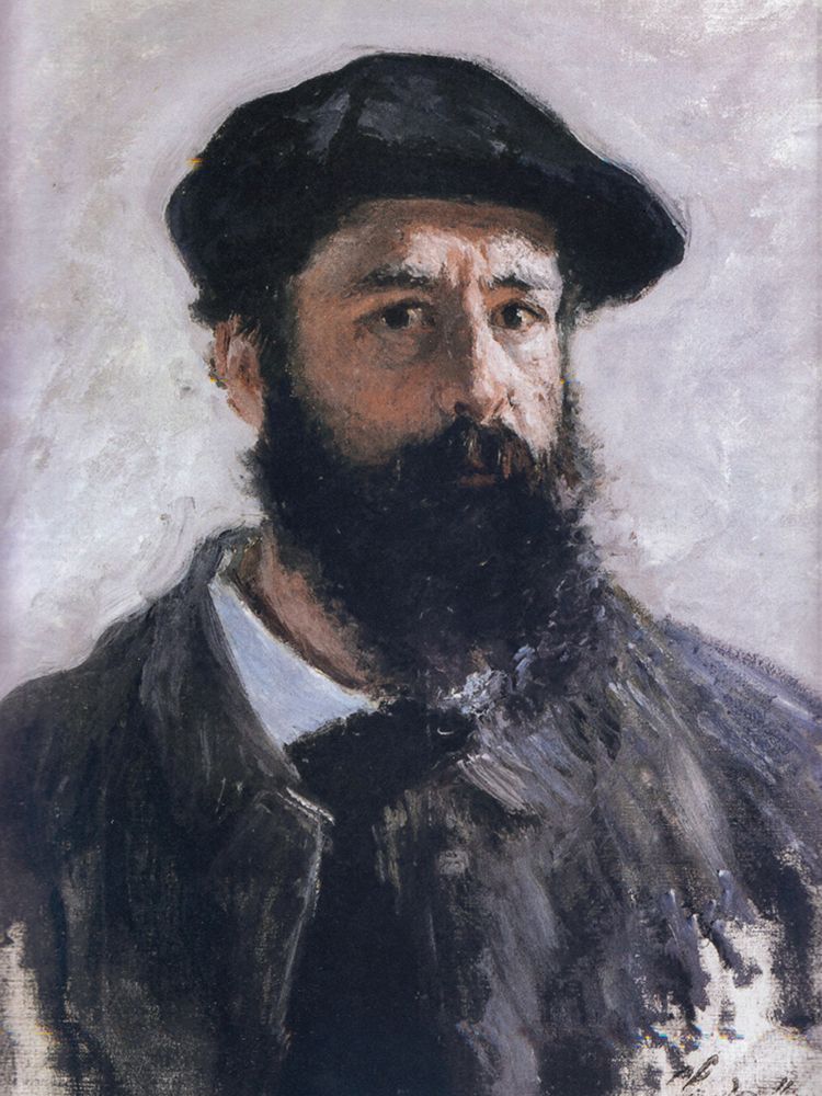 Self-portrait in beret 1886 art print by Claude Monet for $57.95 CAD