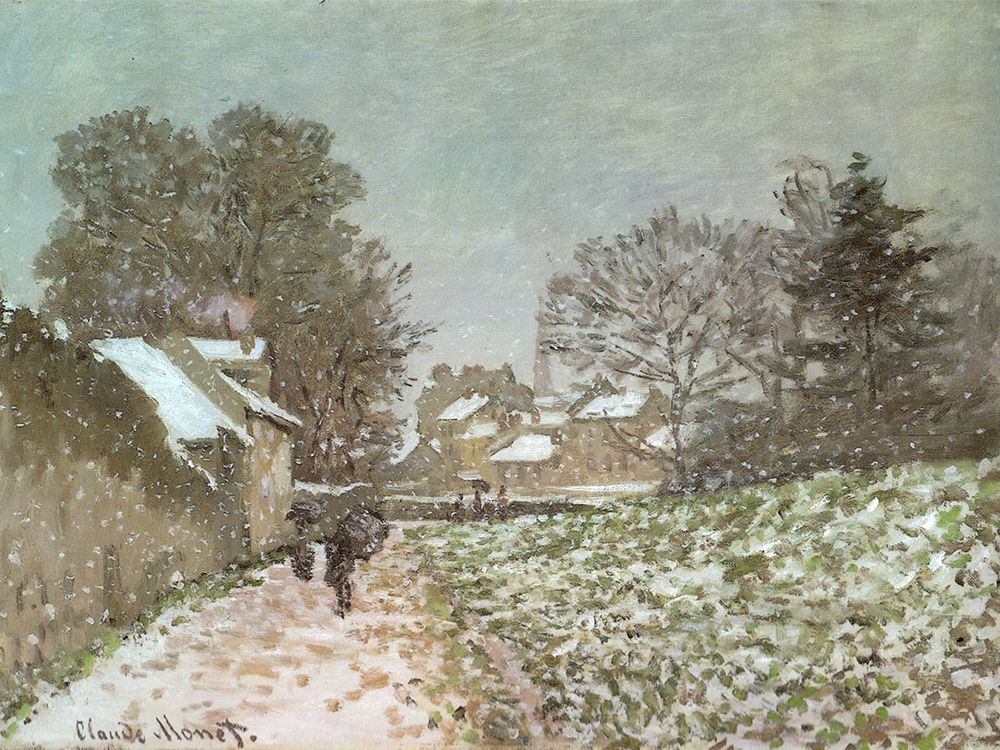 Snow at Argenteuil 1875 art print by Claude Monet for $57.95 CAD