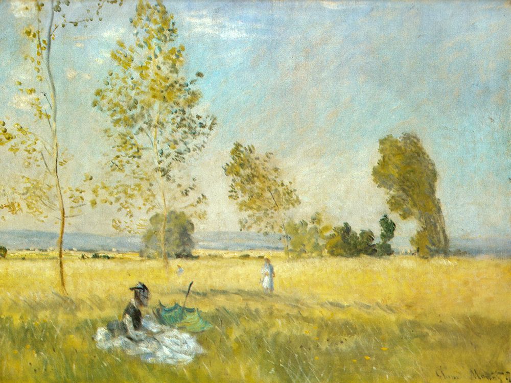 Summer-The Meadow 1874 art print by Claude Monet for $57.95 CAD