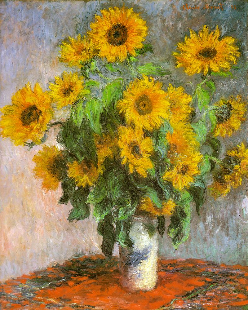 Sunflowers 1881 art print by Claude Monet for $57.95 CAD