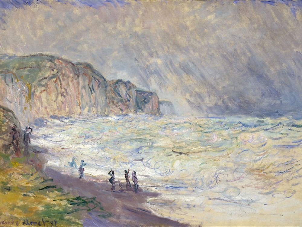 Heavy Sea at Pourville 1897 art print by Claude Monet for $57.95 CAD