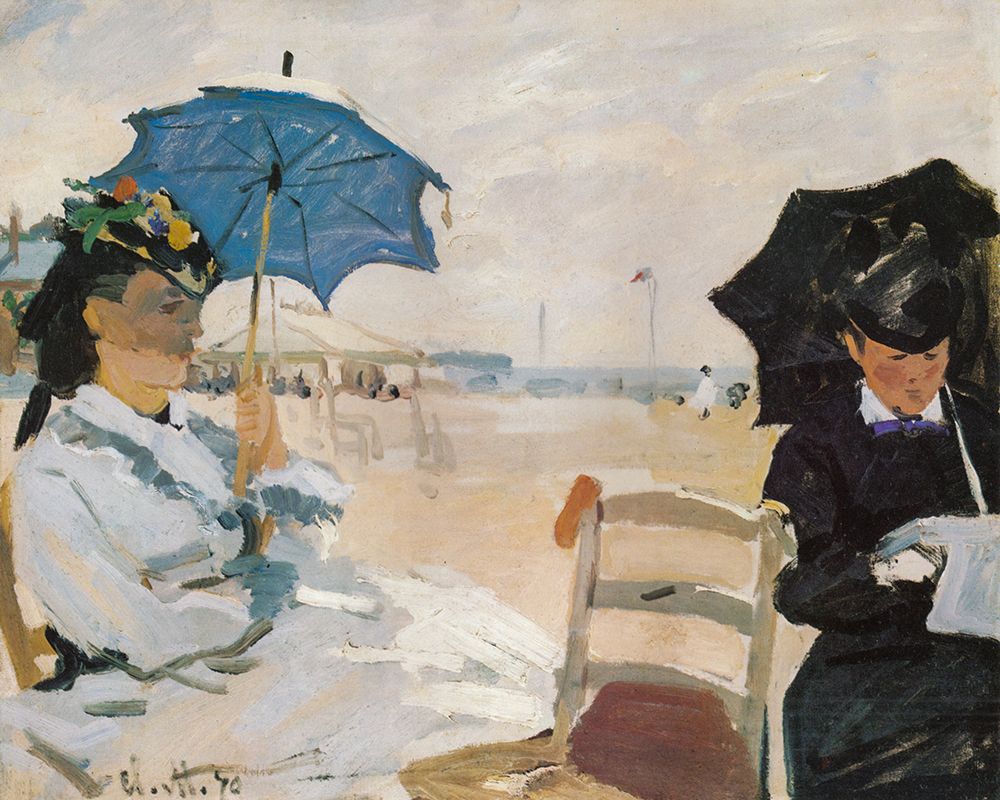 The Beach at Trouville 1870 art print by Claude Monet for $57.95 CAD
