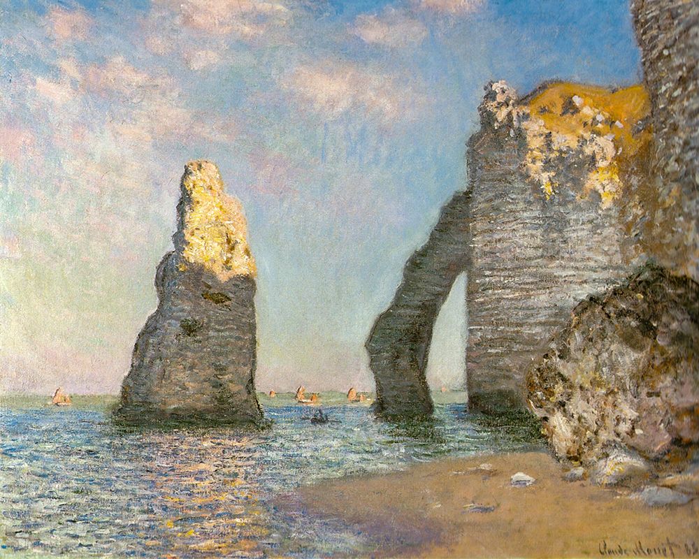 The Cliffs at Etretat 1885 art print by Claude Monet for $57.95 CAD