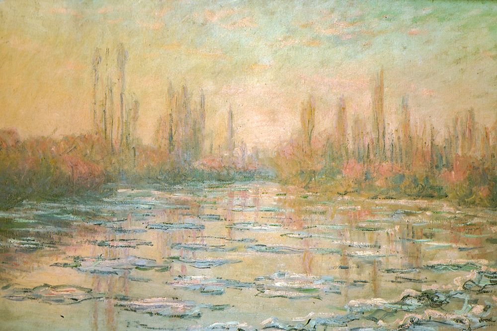 The Ice-floes 1893 art print by Claude Monet for $57.95 CAD
