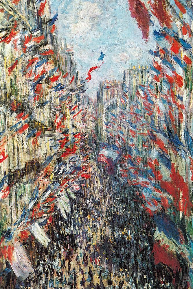 The Rue Montorgeuil 1878 art print by Claude Monet for $57.95 CAD