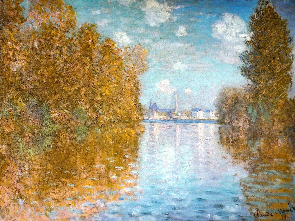 The Seine at Argenteuil 1873 art print by Claude Monet for $57.95 CAD