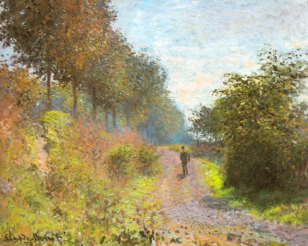 The Sheltered Path 1873 art print by Claude Monet for $57.95 CAD
