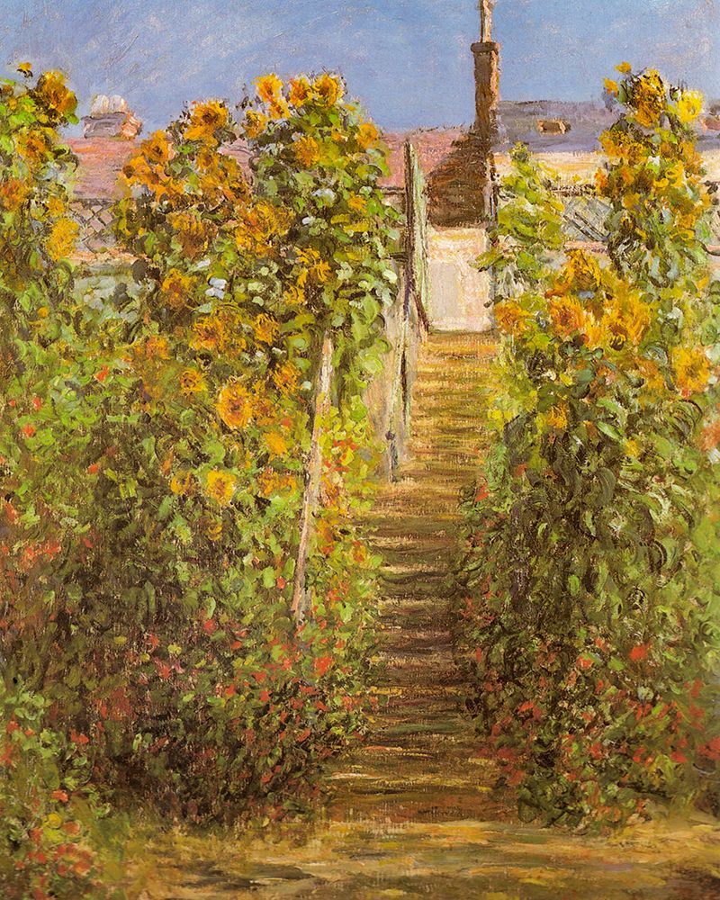 The Steps at Vetheuil 1881 art print by Claude Monet for $57.95 CAD