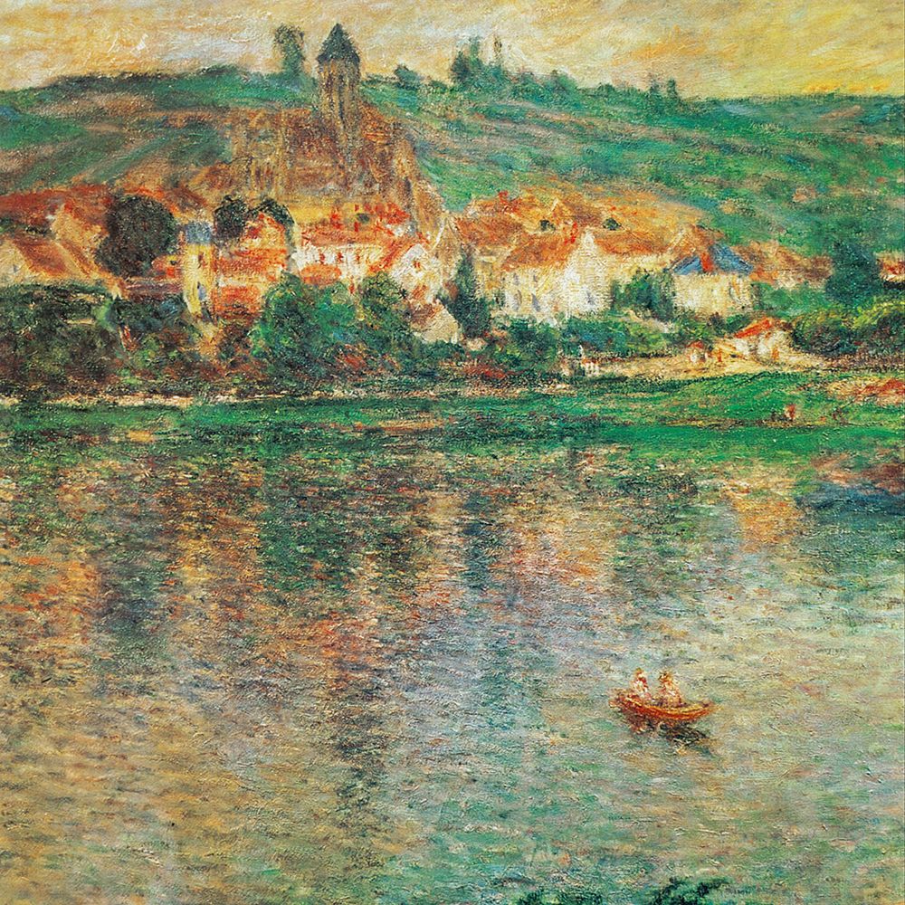 Vetheuil with Boat 1901 art print by Claude Monet for $57.95 CAD