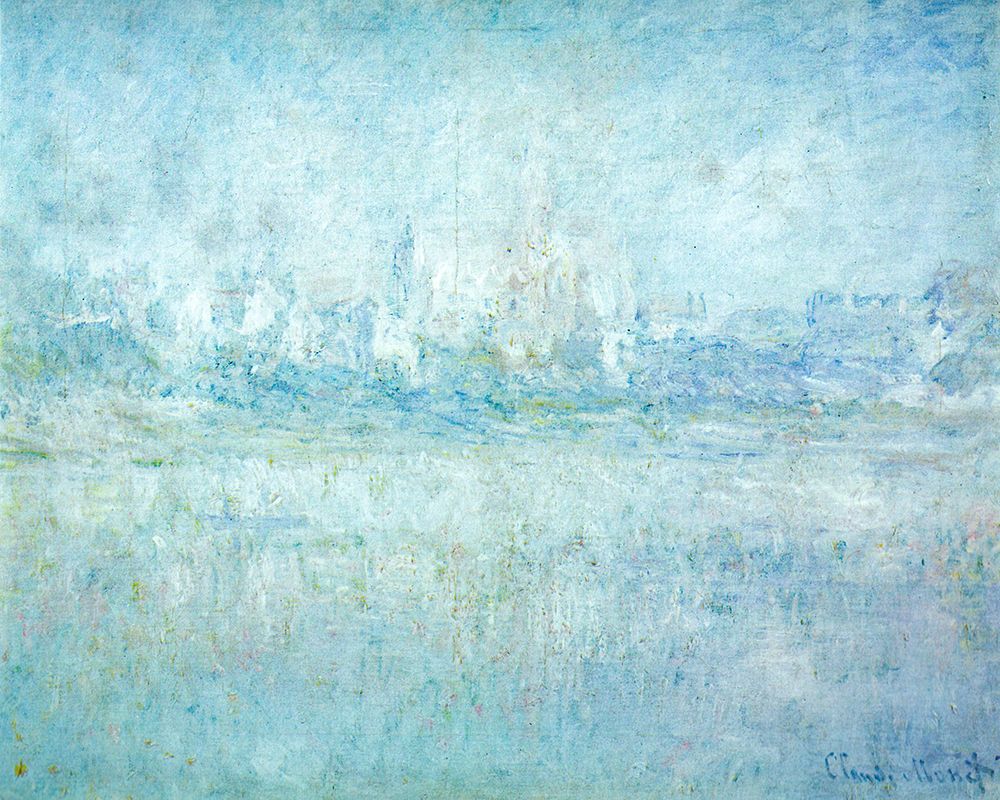 Vetheuil in the Fog 1879 art print by Claude Monet for $57.95 CAD