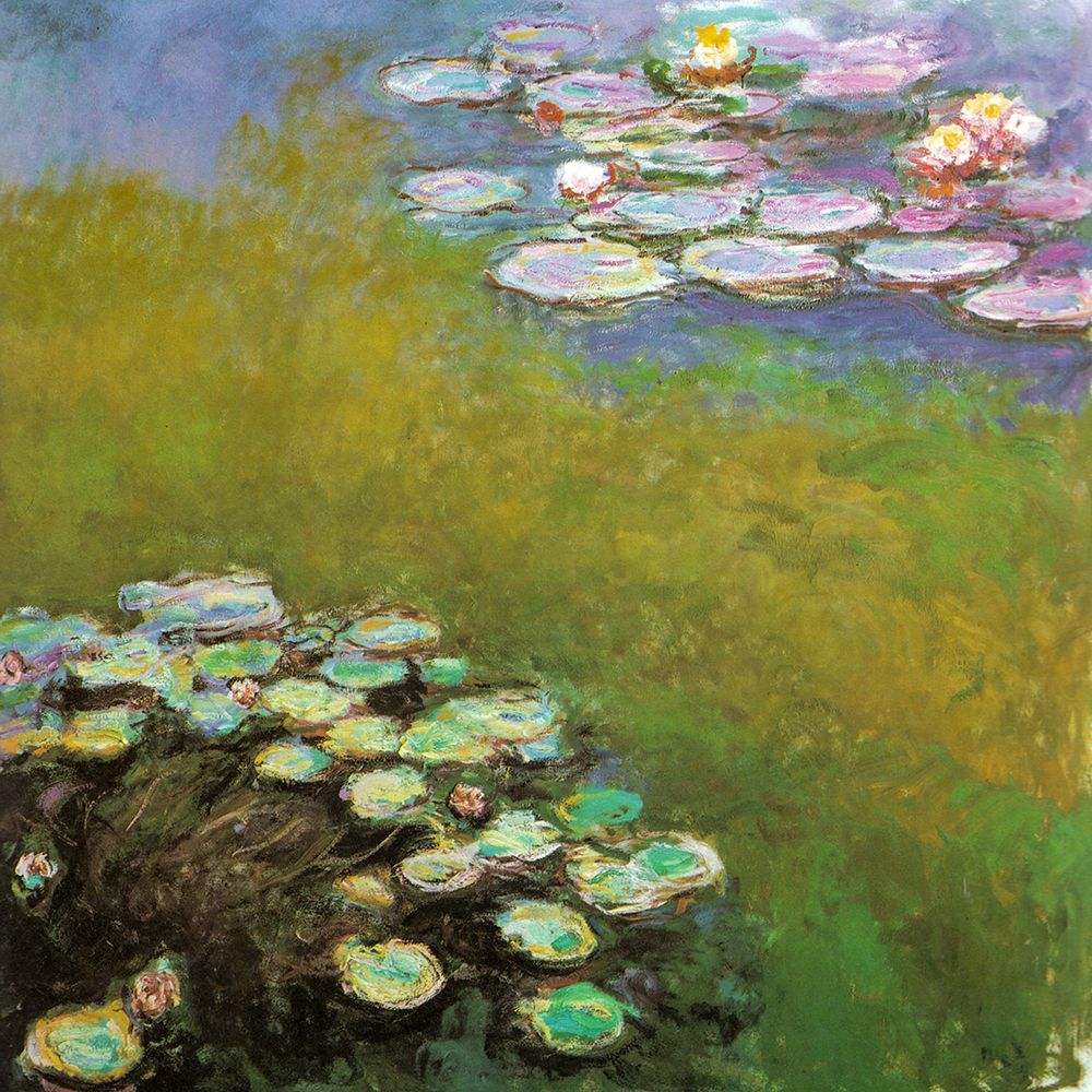 Water-lilies I 1909 art print by Claude Monet for $57.95 CAD