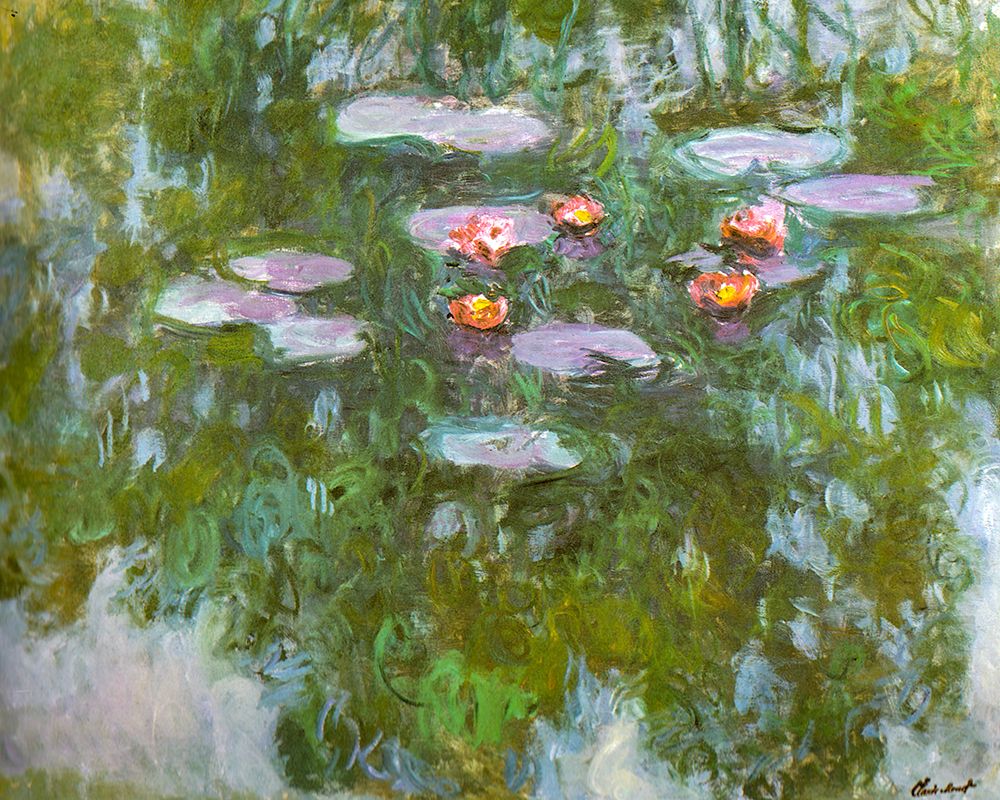 Water-lilies 1911 art print by Claude Monet for $57.95 CAD