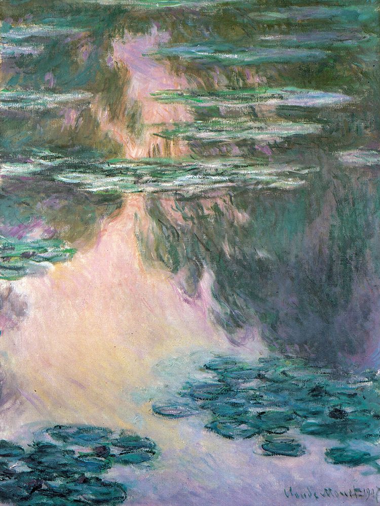 Water-lily pond 1907 art print by Claude Monet for $57.95 CAD