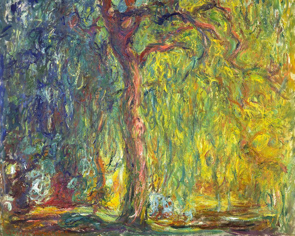 Weeping Willow 1918 art print by Claude Monet for $57.95 CAD