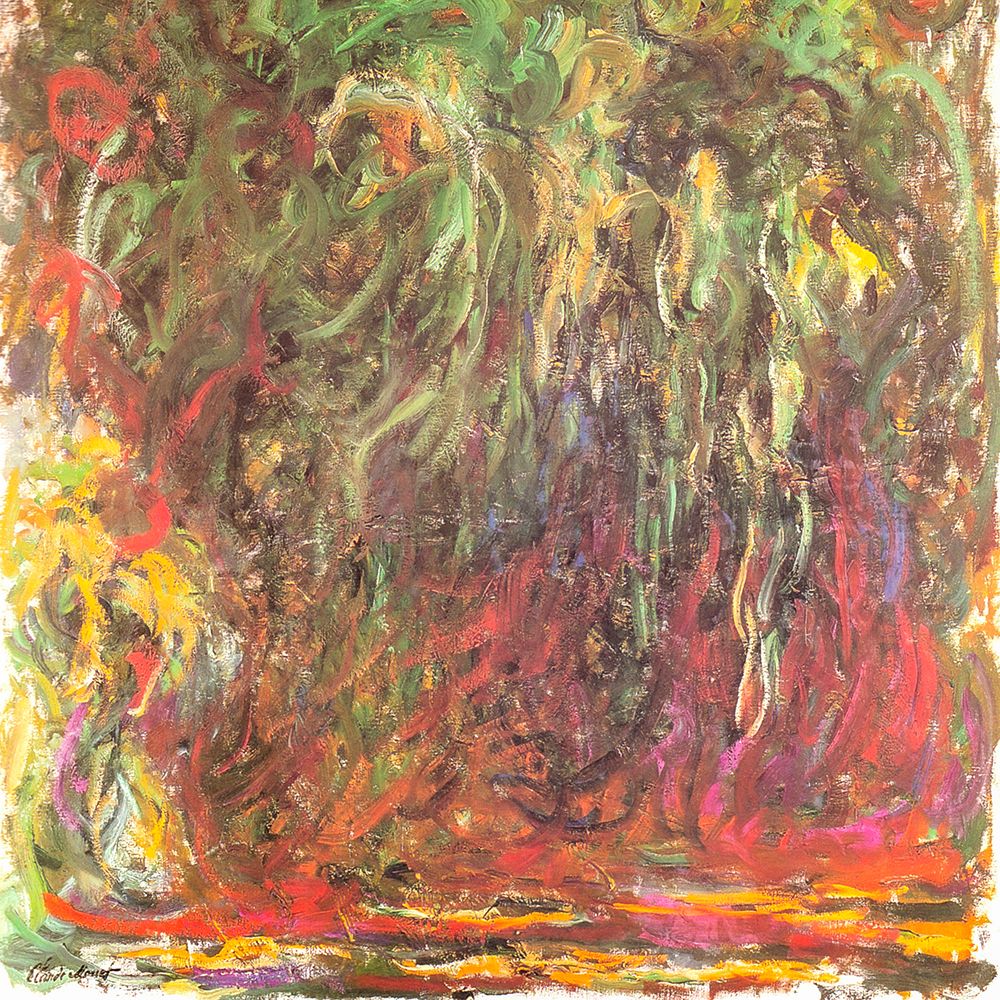 Weeping Willow 1920 art print by Claude Monet for $57.95 CAD