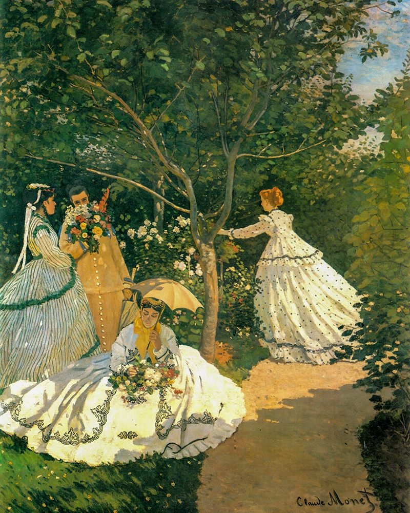Women in the Garden 1866 art print by Claude Monet for $57.95 CAD