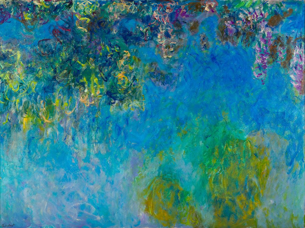 Wisteria art print by Claude Monet for $57.95 CAD