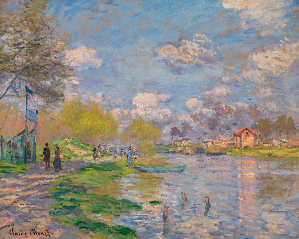 Spring by the Seine 1875 art print by Claude Monet for $57.95 CAD