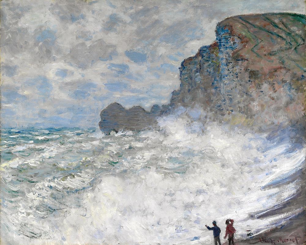 Rough weather at Etretat art print by Claude Monet for $57.95 CAD