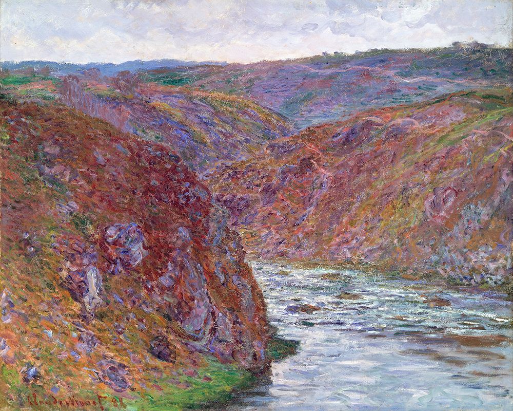 Valley of the Creuse Gray Day 1889 art print by Claude Monet for $57.95 CAD