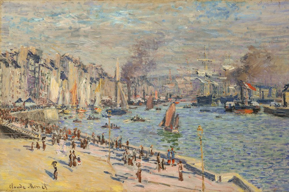 Port of Le Havre 1874 art print by Claude Monet for $57.95 CAD