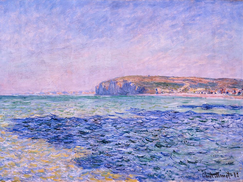 Shadows on the Sea. The Cliffs at Pourville 1882 art print by Claude Monet for $57.95 CAD