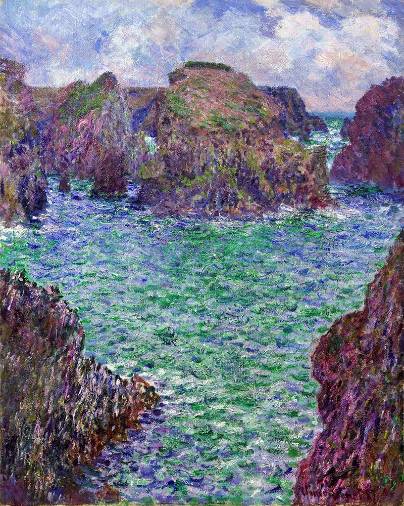 Port-Goulphar-Belle-ile 1887 art print by Claude Monet for $57.95 CAD